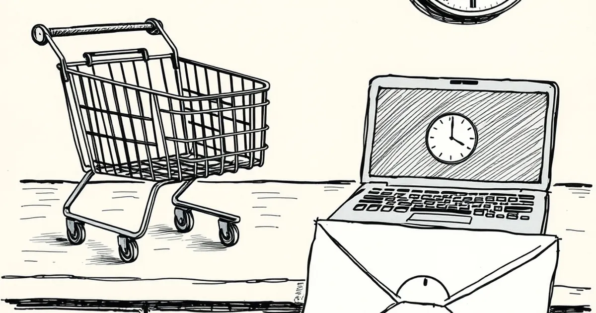 Cart recovery emails fire at hour 1—checkout completes at 3