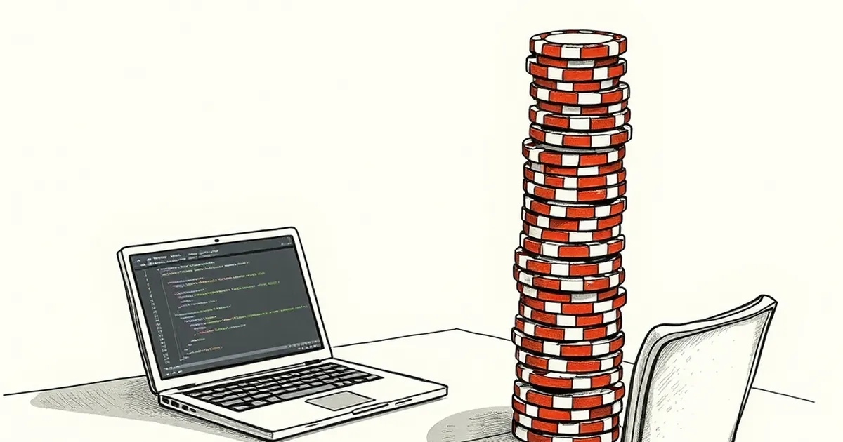 Casino chips stack differently once your balance hits six digits