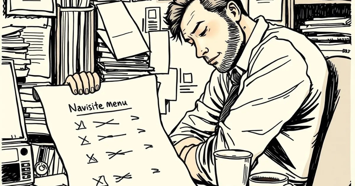 Decision fatigue hits at choice 4—your nav menu isn't helping