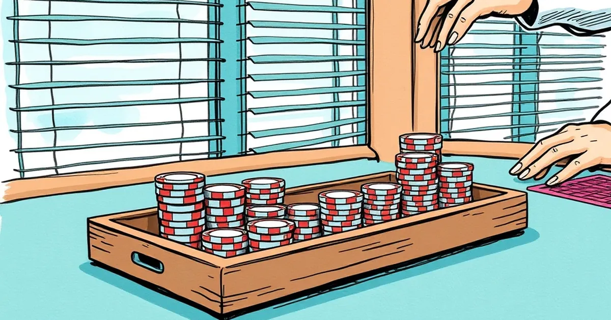Live dealer chip tray resets at 4am—the float sits under $200