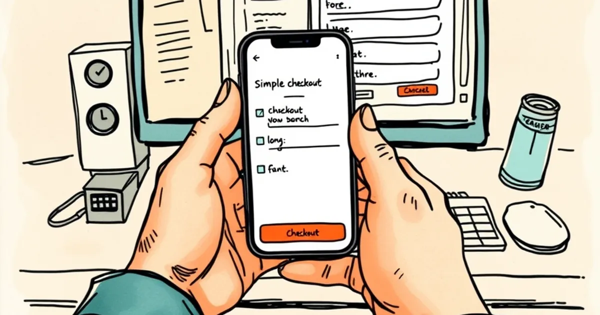 Mobile cashier saves the card at 2 taps—desktop asks for 6
