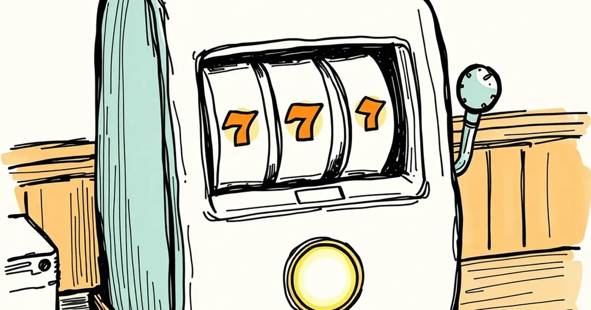 Slots hold 3s on the win screen — the spin button waits 0
