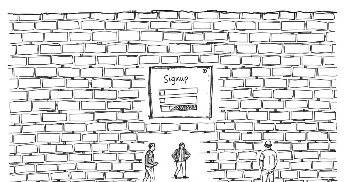 Why your website’s signup wall is costing you first-time visitors