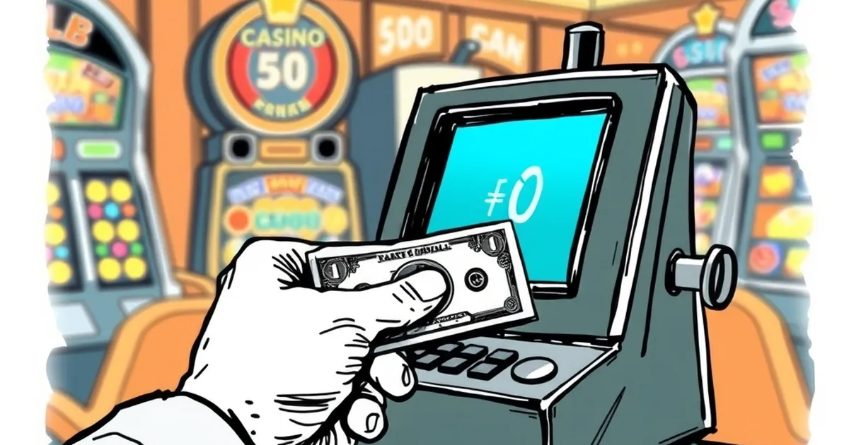 Your withdrawal fee kicks in at $50 — the cashier screen says free